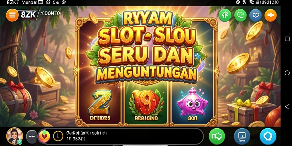 Screenshot gameplay 8ZK menampilkan putaran slot yang mengasyikkan.