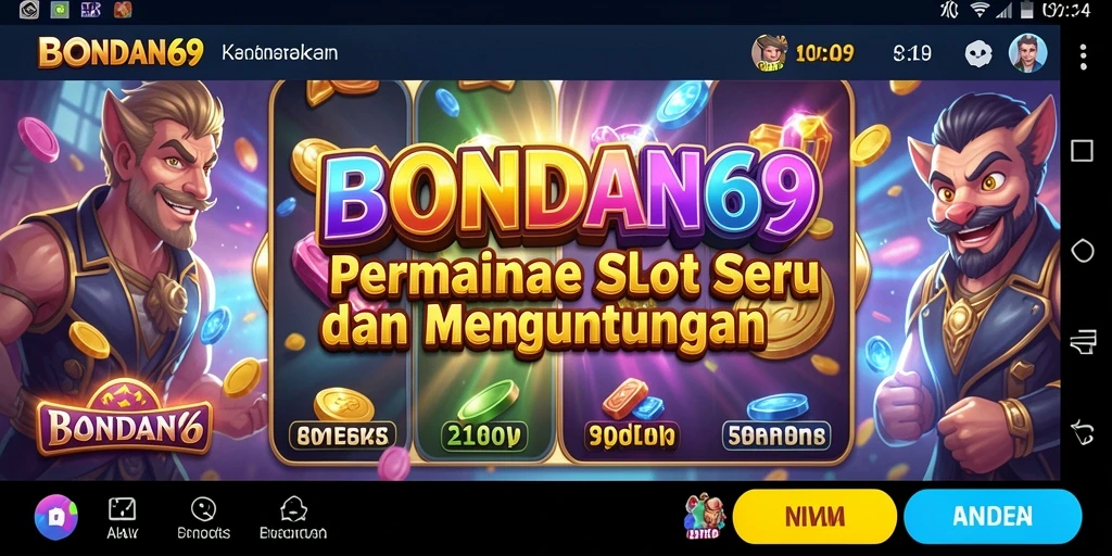 Tampilan gameplay BONDAN69 yang mengasyikkan dengan tema slot variatif.