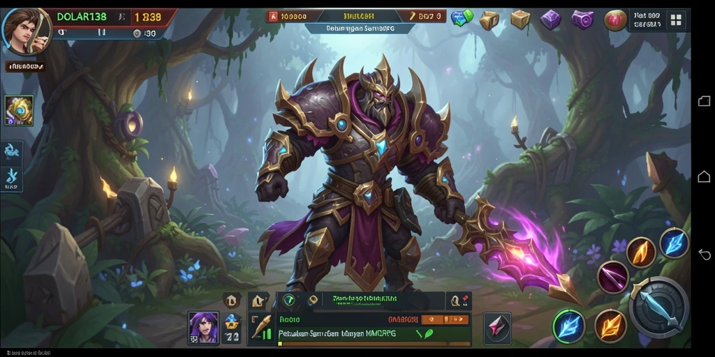 Screenshot DOLAR138 menampilkan aksi seru dalam pertempuran MMORPG.