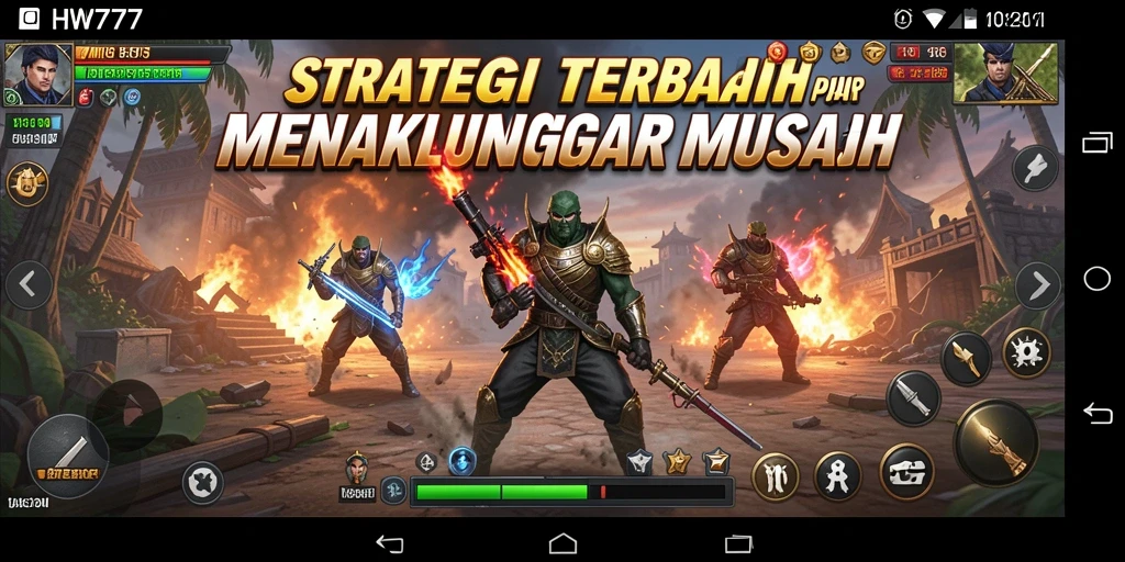 Gameplay intens dari HW777 menampilkan strategi cerdas dan pertempuran mendebarkan.