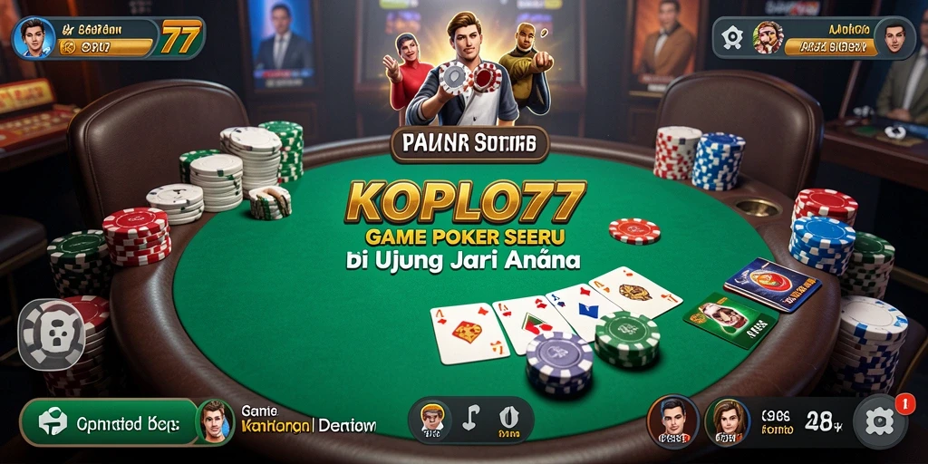 Gameplay KOPLO77 yang mendebarkan saat bermain Poker.
