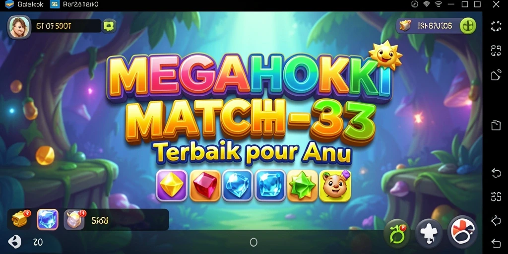 Tampilan gameplay menarik dari MEGAHOKI yang seru dan penuh warna.