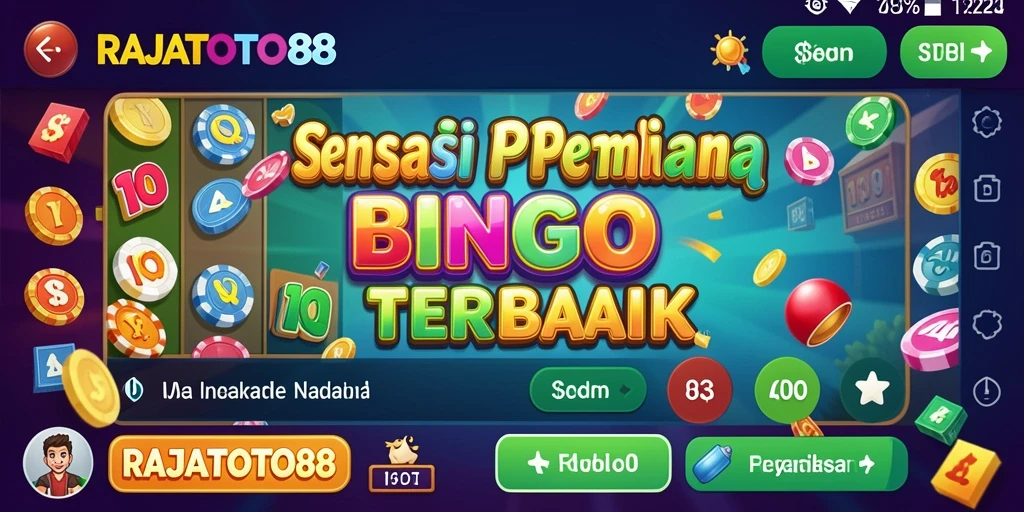 Tampilan gameplay Bingo seru di RAJATOTO88