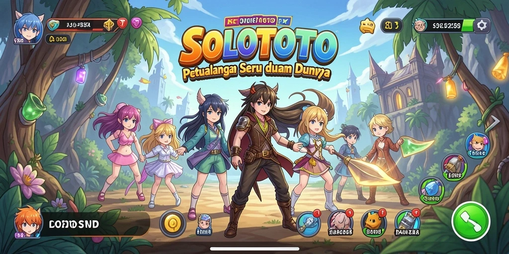 Tampilan gameplay yang epik dan karakter Anime yang memukau.