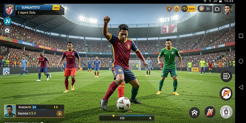 Tampilan gameplay menarik dari SUNGAITOTO yang menunjukkan aksi di lapangan.