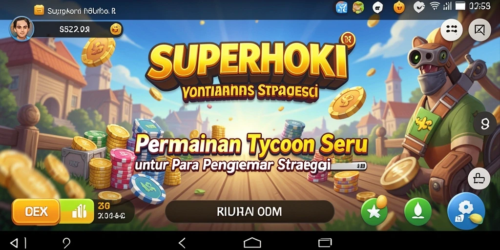 Screenshot gameplay SUPERHOKI menampilkan aksi seru tim hoki.